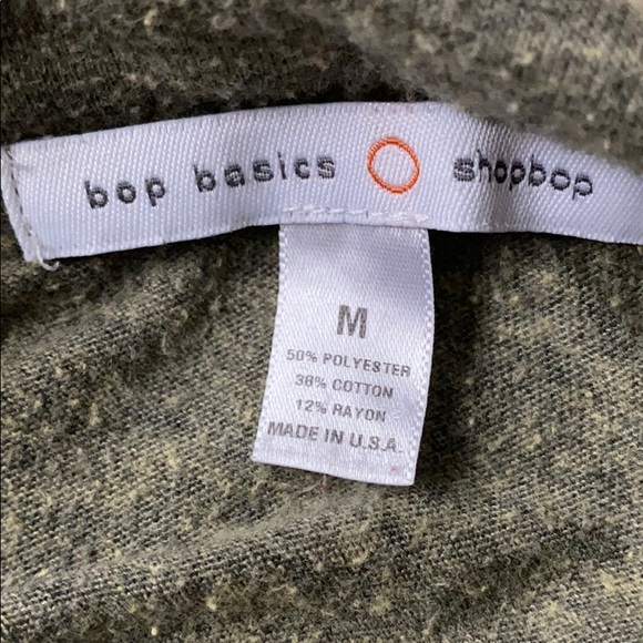 Green Shopbop Basics Zip Up Lightweight Top - Picture 4 of 7